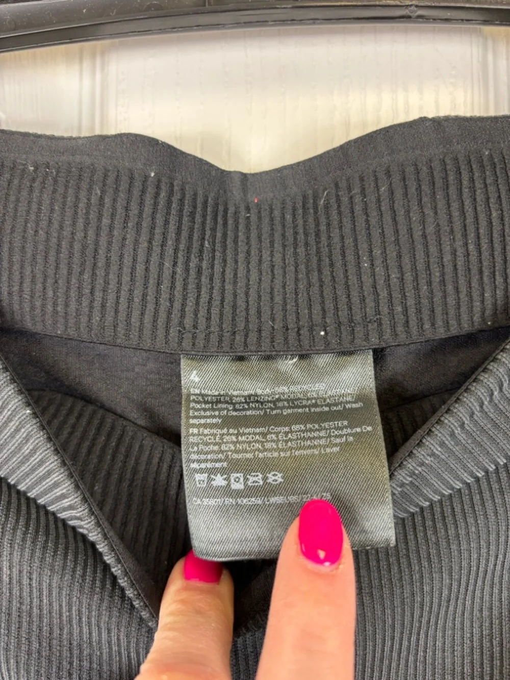 Lululemon brushed softstreme ribbed zip flared pant sz 4